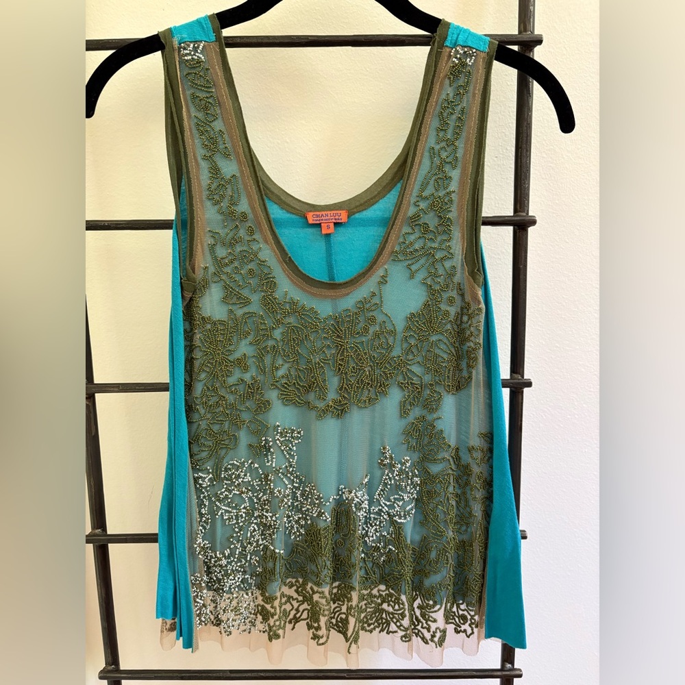 Beautiful Beaded Chan Luu Tank Top
